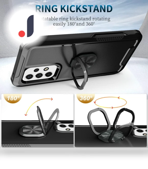 3-in-1 Phone Case with Kickstand and Ring Holder — Phone Accessories, Smartwatch 2025