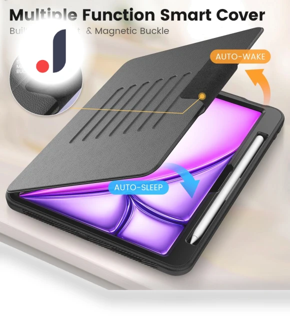Automatic On/Off Stand Case for iPad Air 11 — Keyboard Cases, Smartwatch 2025