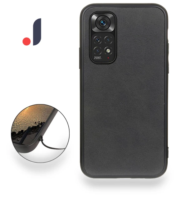 Bi-color Textured PU Leather Coated Phone Case — Phone Accessories, Smartwatch 2025