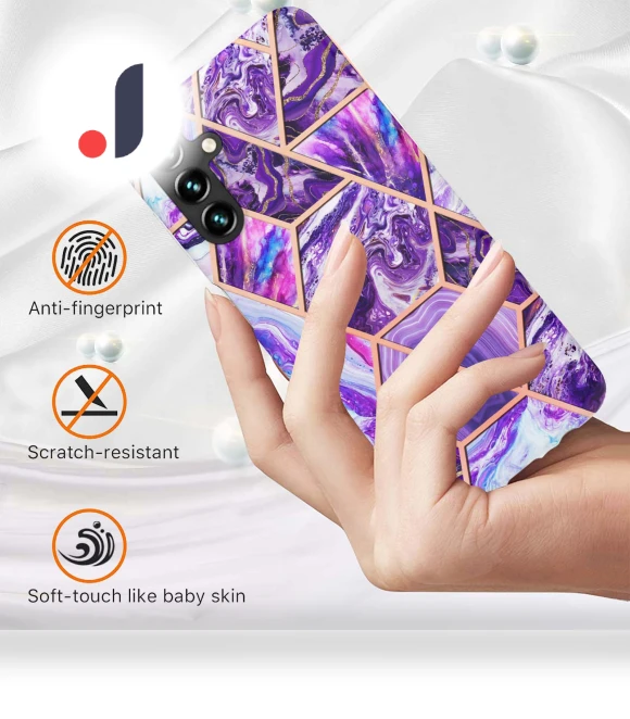 Case Splicing IMD Marble Pattern Electroplated TPU Back Cover — Phone Accessories, Smartwatch 2025