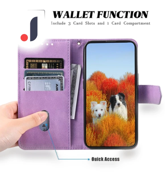 Leather Magnetic Clasp RFID Blocking Phone Cover — Smartwatch Protectors, Smartwatch 2025