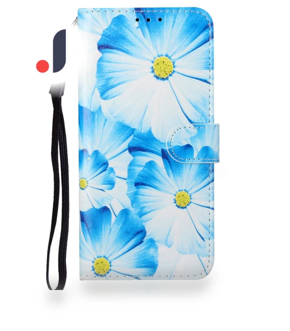 Pattern Printing PU Leather+TPU Magnetic Clasp Phone Cover Case with Foldable Stand Wallet — Flip Cases, Smartwatch 2025