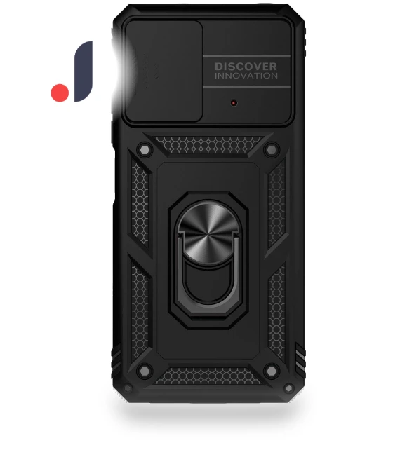 Protective Case with Slide Camera Cover and Ring Kickstand — Screen Protectors, Smartwatch 2025