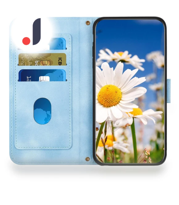PU Leather Flower Pattern Wallet Style Flip Phone Cover — Flip Cases, Smartwatch 2025