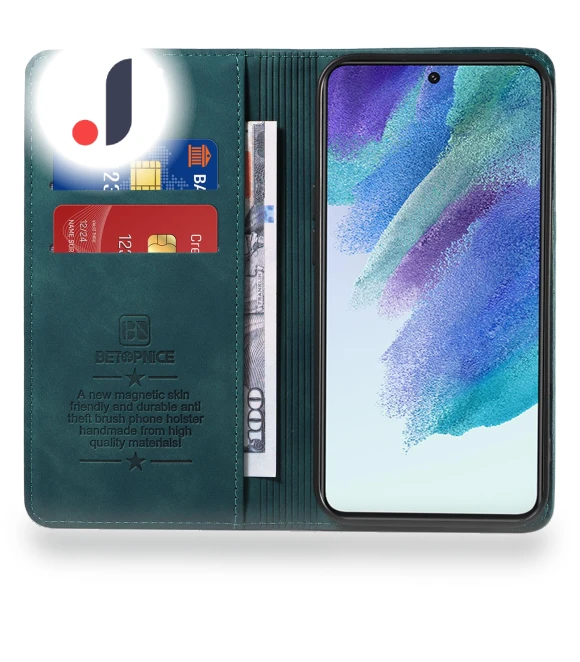 RFID Blocking Flip Cover Wallet PU Leather Stand Phone Case — Flip Cases, Smartwatch 2025