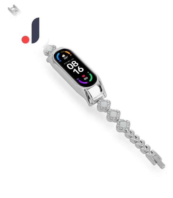 Rhinestone Decor Clover Bracelet Strap — Bands, Smartwatch 2025