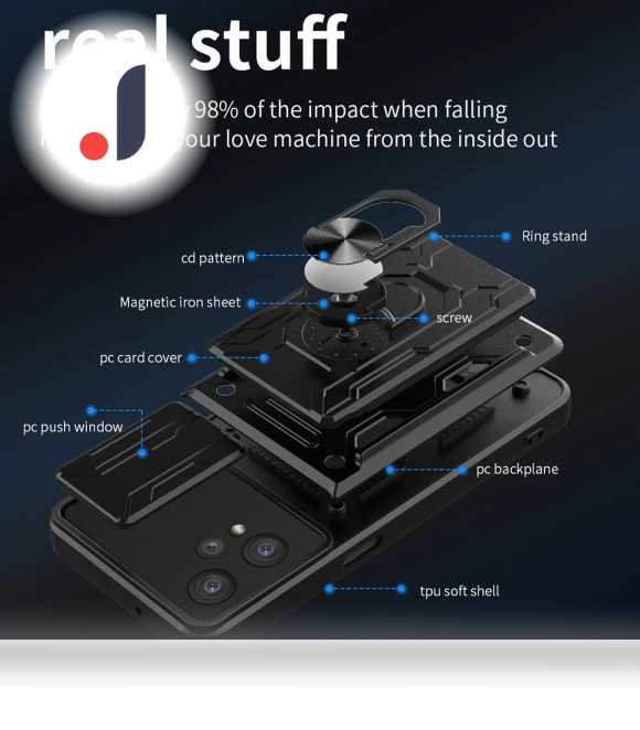Ring Kickstand Card Holder Phone Case — Phone Accessories, Smartwatch 2025