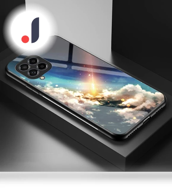 Slim Light Drop-proof Starry Sky Pattern Design Tempered Glass Back Case — Bumpers, Smartwatch 2025