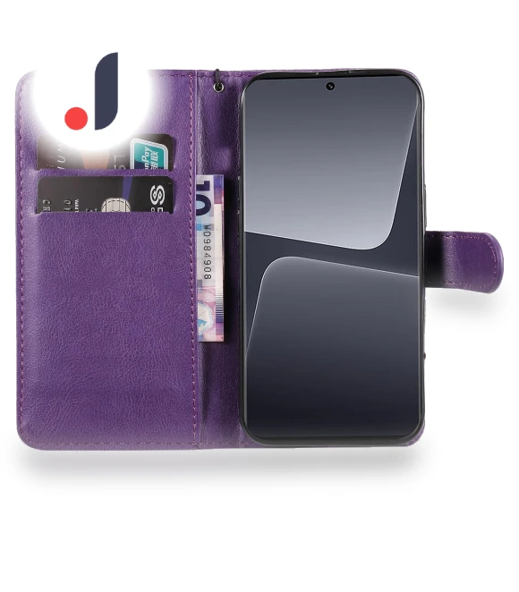Solid Color Leather Mobile Cover Wallet Stand with Strap — Phone Accessories, Smartwatch 2025