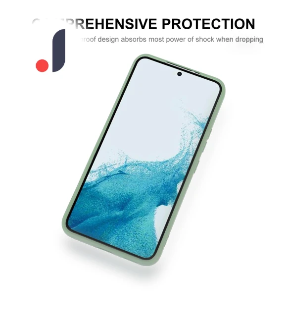 Solid Color Straight Edge Drop-resistant Cover Liquid Silicone Precise Cutout Flexible Phone Case — Basic Cases, ENKAY HAT PRINCE