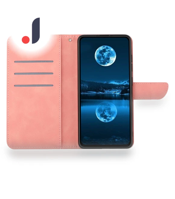 Stand Skin-touch Imprinted Line Phone Case Wallet Leather Cover — Flip Cases, Smartwatch 2025