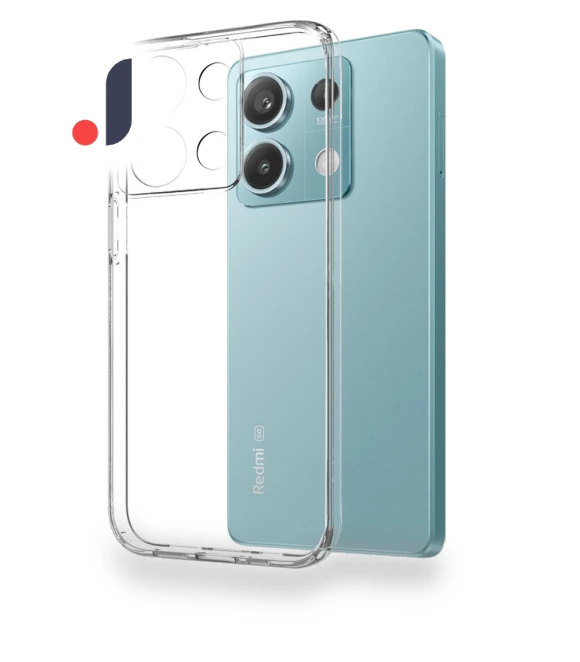 TPU Slim-Fit Back Phone Cover with Tempered Glass Film Transparent — Screen Protectors, Smartwatch 2025