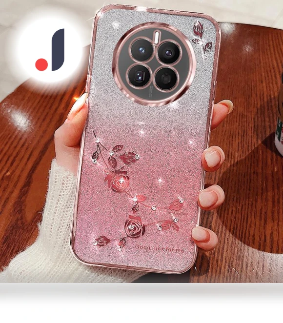 Aesthetic Glitter TPU Phone Cover with Lanyard — Phone Accessories, Smartwatch 2025