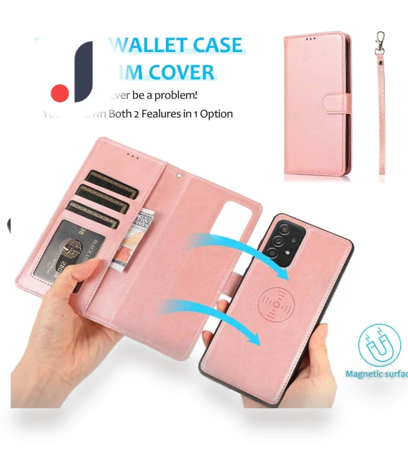 Detachable Leather Coated TPU Case with Wrist Strap — Phone Accessories, Smartwatch 2025