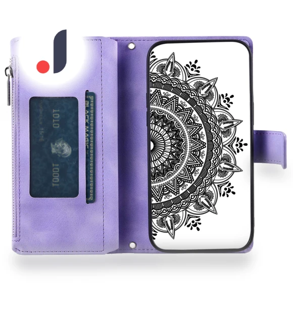 Drop-proof Phone Case with Zipper Pocket and Stand — Phone Accessories, Smartwatch 2025