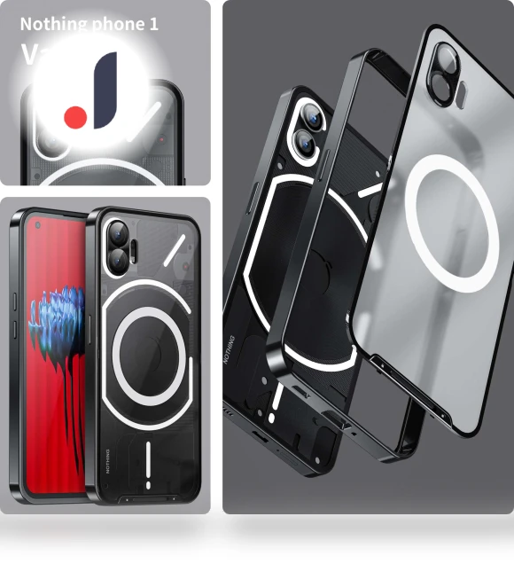 Drop-proof Slim Phone Case with Metal Frame Magnetic Back Cover — Basic Cases, Smartwatch 2025