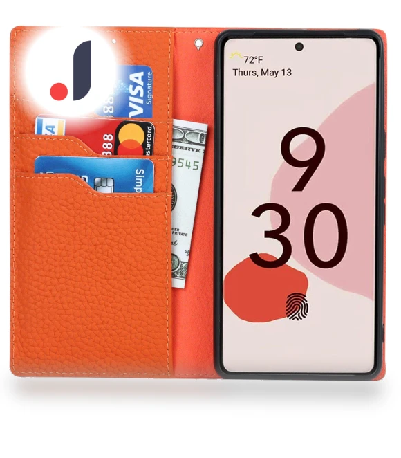 Full Protection Litchi Texture Genuine Leather Phone Case — Phone Accessories, Smartwatch 2025