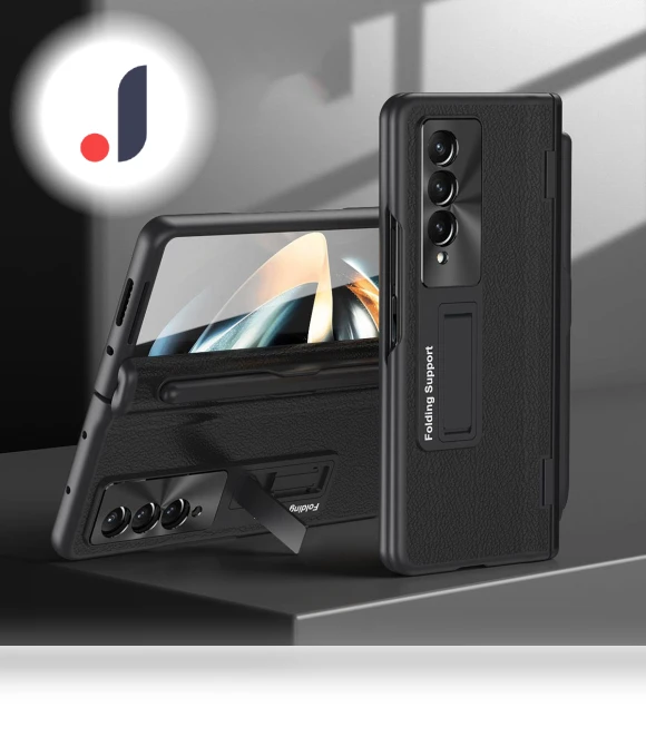 Hinged Kickstand Case with Stylus and Tempered Glass Film — Phone Accessories, Smartwatch 2025