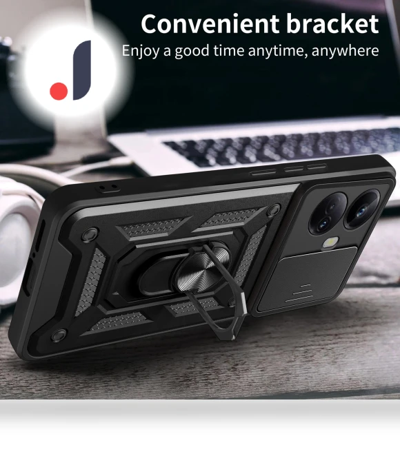 Kickstand Phone Holder Sliding Camera Cover Phone Case — Mobile Devices & Accessories, Smartwatch 2025