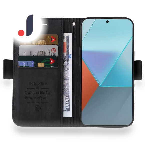 Leather Wallet Smart Phone Cover — Basic Cases, BETOPNICE