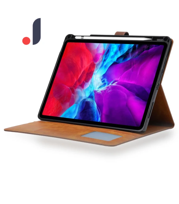 Leather Wallet Tablet Cover with Auto Wake/Sleep — Keyboard Cases, Smartwatch 2025