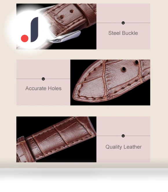 Leather Watch Strap with Stainless Steel Bracelet — Bands, Smartwatch 2025