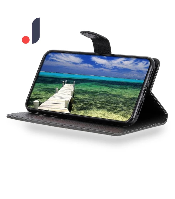 Litchi Texture PU Leather Shockproof Phone Case Wallet Stand Protective Cover — Smartwatch Protectors, Smartwatch 2025