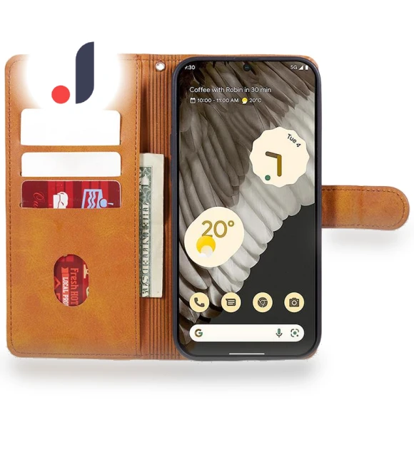 Magnetic Clasp Calf Texture Cover PU Leather Wallet Stand Phone Case — Phone Accessories, Smartwatch 2025