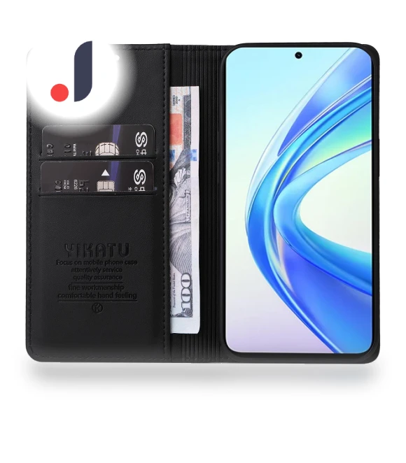 Magnetic Closing PU Leather+TPU Cover — Basic Cases, YIKATU