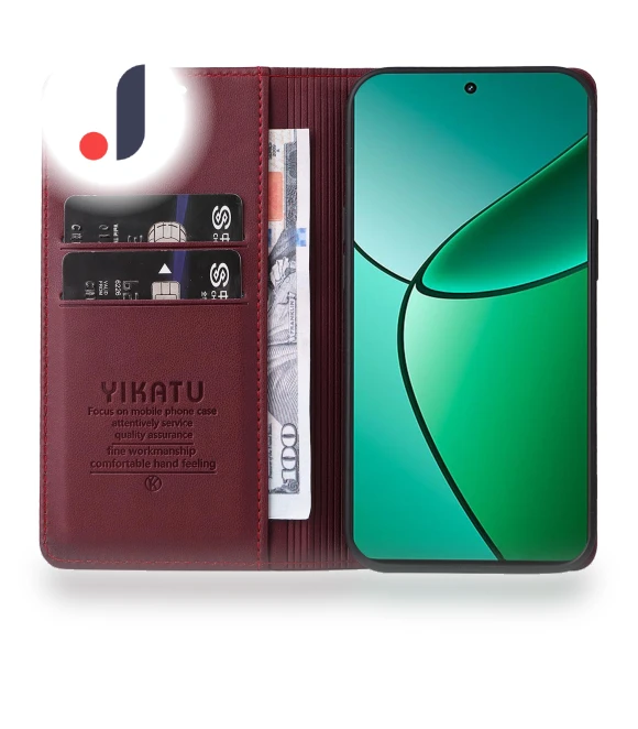 Magnetic Closure Leather Phone Case — Flip Cases, YIKATU