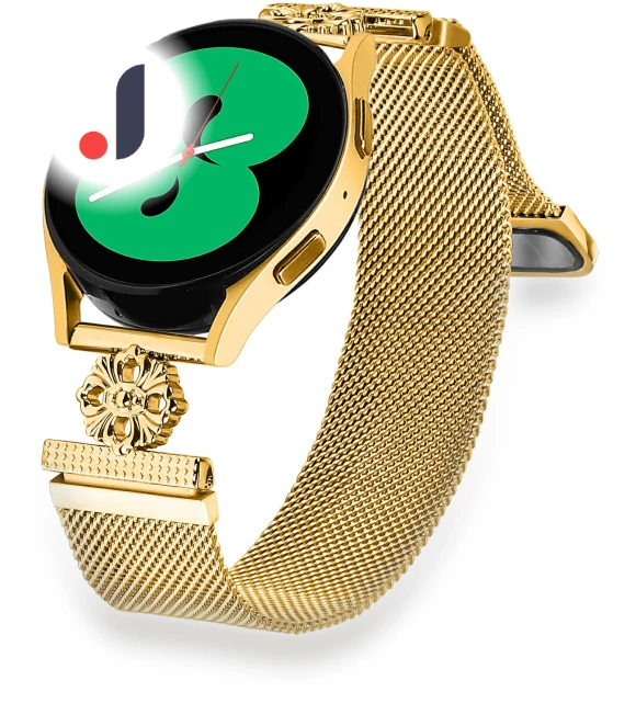 Milanese Band Flower Stainless Steel Magnetic Mesh Watch Strap — Smartwatches, Smartwatch 2025