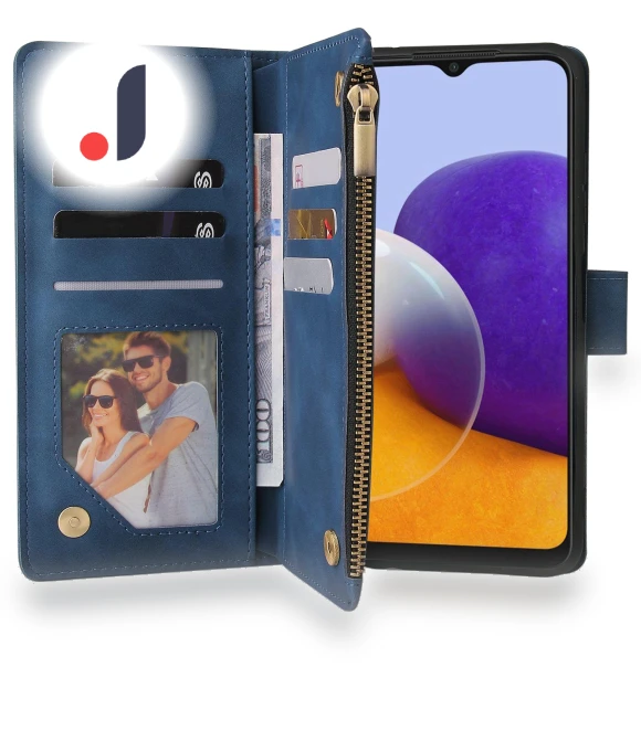 Multiple Card Slots Leather Phone Case Wallet Stand with Magnetic Clasp — Flip Cases, Smartwatch 2025