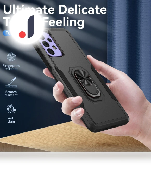 Phone Protective Case with Rotating Ring Kickstand — Phone Accessories, Smartwatch 2025