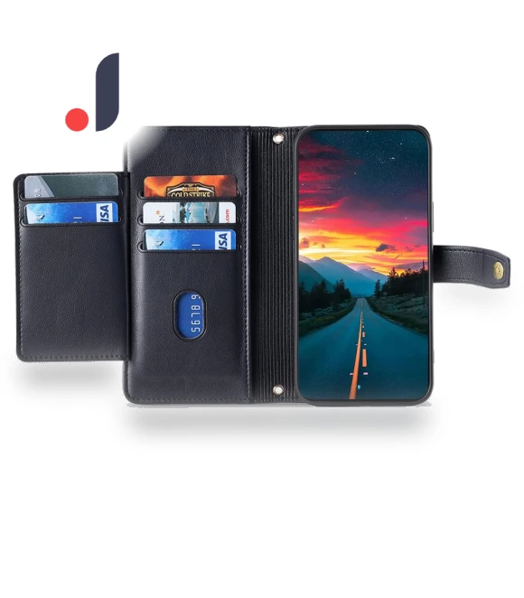 PU Leather Cash Pocket Phone Cover with Crossbody Strap — Phone Accessories, Smartwatch 2025
