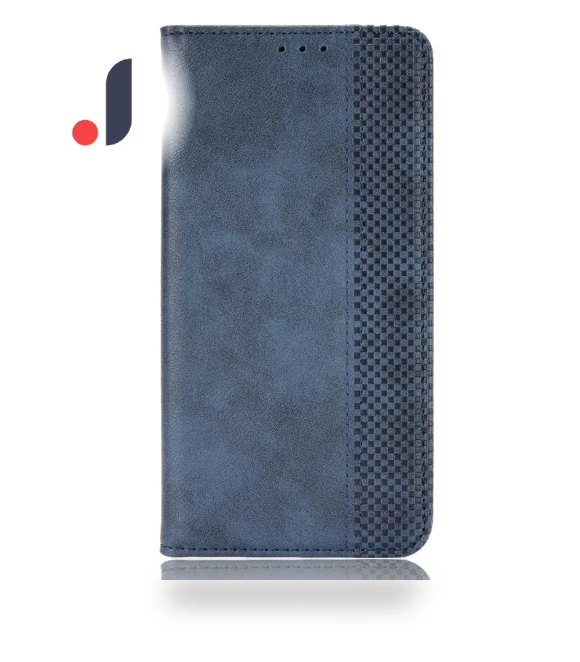 PU Leather Magnetic Auto-absorbed Vintage Mosaic Imprinted Stand Case with Wallet — Flip Cases, Smartwatch 2025
