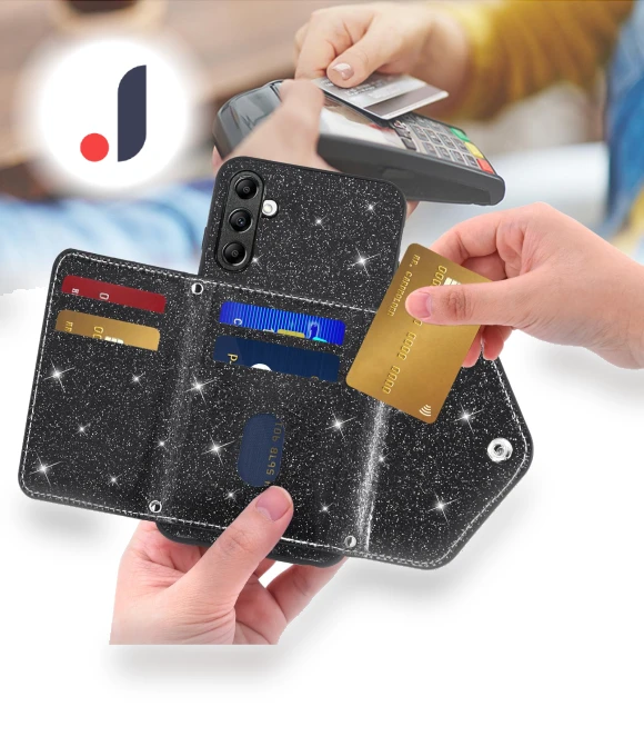 PU Leather+TPU Phone Cover with Kickstand and Card Holder — Phone Accessories, Smartwatch 2025
