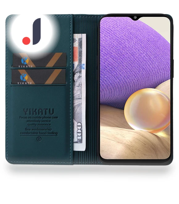 PU Leather Wallet Stand Case — Phone Accessories, YIKATU