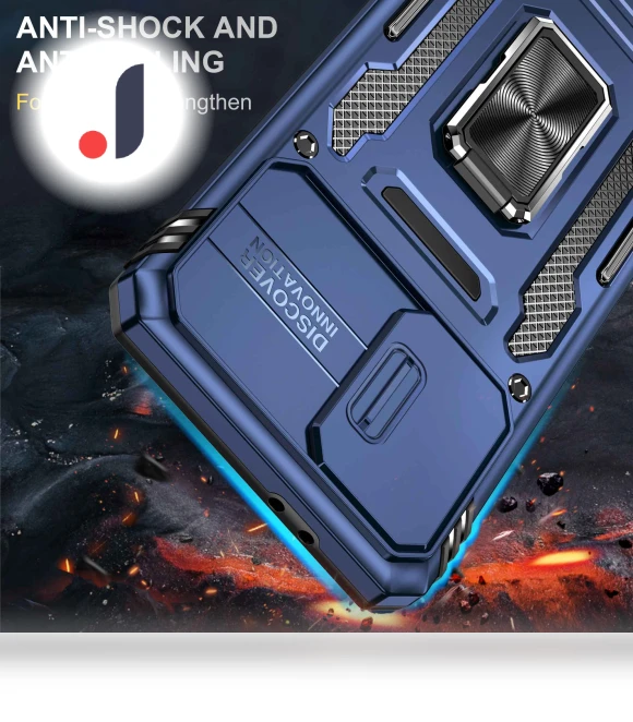 Shockproof Case with Slide Lens Cover — Screen Protectors, Smartwatch 2025