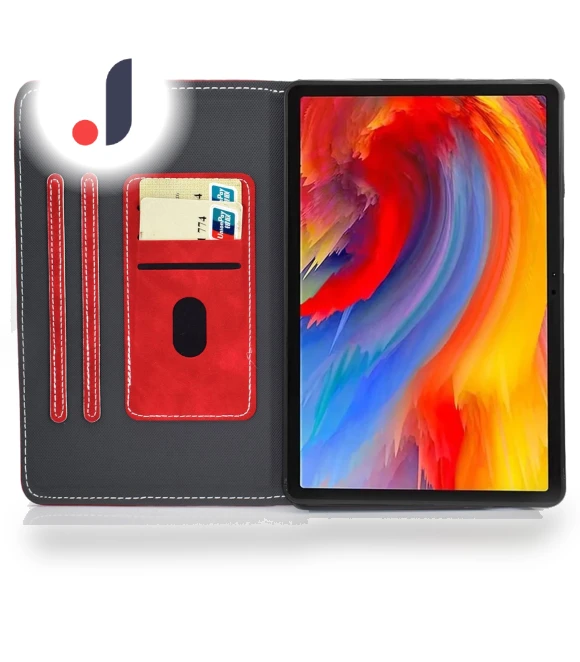 Shockproof Leather Tablet Cover with Card Holder and Stand — Protective Cases, Smartwatch 2025