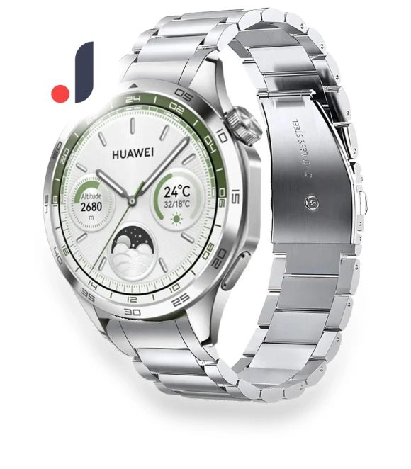Three Beads Stainless Steel Strap — Bands, Smartwatch 2025