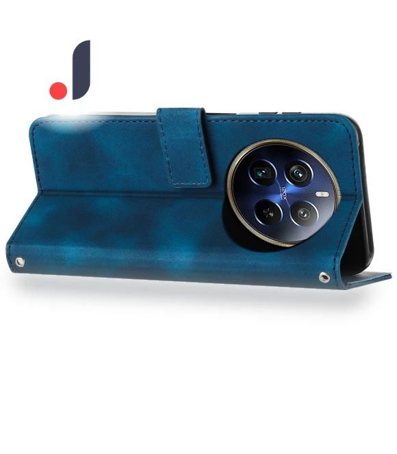 Triangle Imprinted Leather Flip Cover with Stand — Flip Cases, Smartwatch 2025