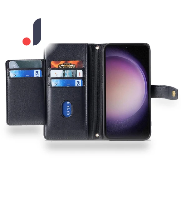 Wallet Case Shockproof Leather Phone Cover with 2 Straps — Basic Cases, Smartwatch 2025