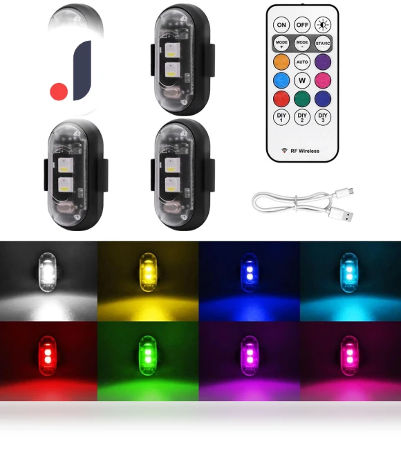 Wireless LED Strobe Lights — Vehicle Safety Signals, FYUU-autoparts