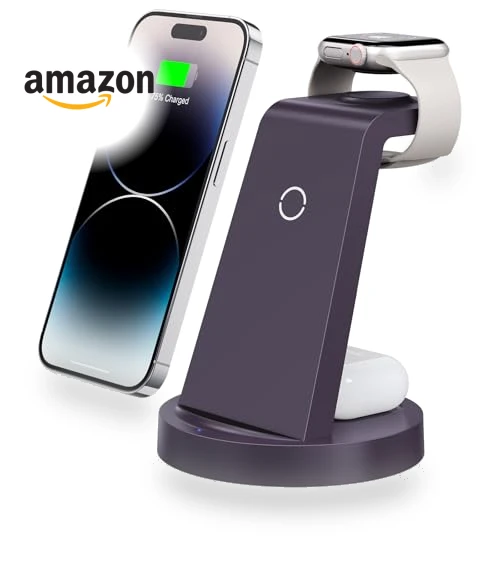 3 in 1 Wireless Charging Station — Chargers, SHEN ZHEN GTL TECHNOLOGY CO .,LTD
