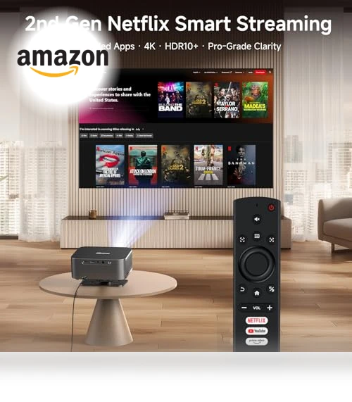 4K Outdoor Projector with WiFi and Bluetooth — Home Theater Projectors, iSinbox
