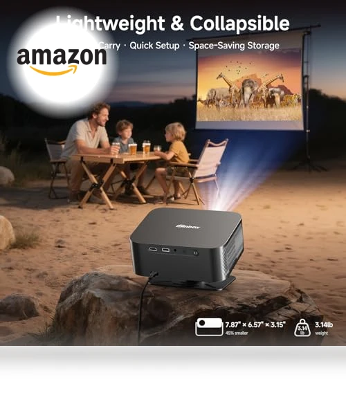 4K Outdoor Projector with WiFi and Bluetooth — Home Theater Projectors, iSinbox