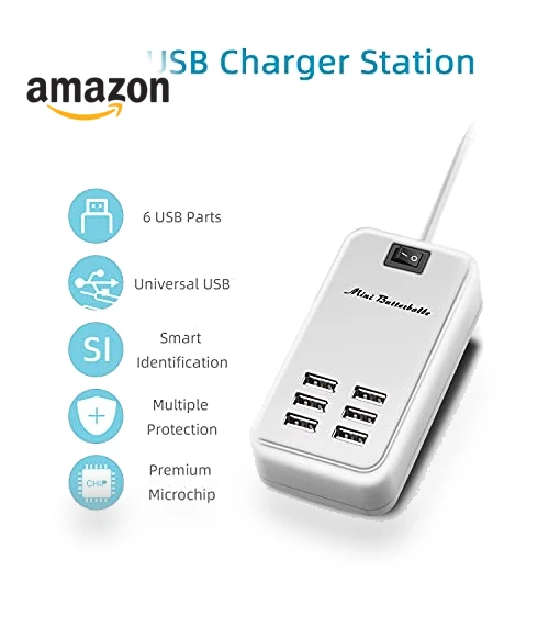 6 Ports USB Charger Hub — Chargers, Mini Butterballe