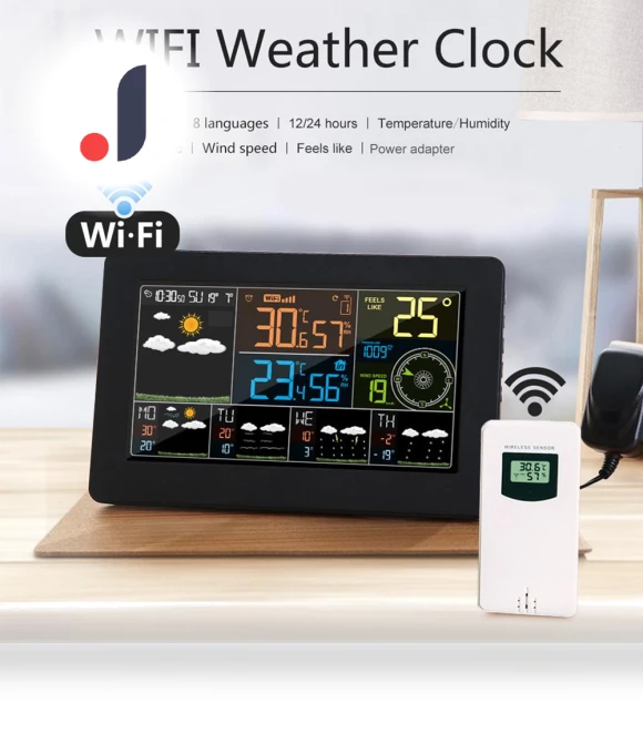 Colorful WiFi Weather Station — Barometers, AVE