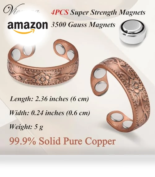 Copper Magnetic Ring — Statement, Vicmag