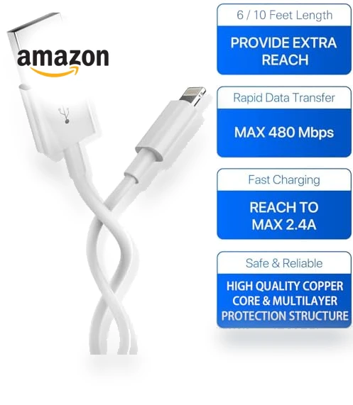 Fast Charging Lightning Cable — Chargers, Hi-Mobiler